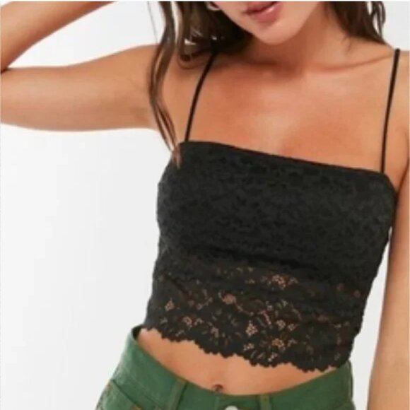 UO Urban Outfitters Out From Under Lace Cami Top in IVORY M - Picture 1 of 5